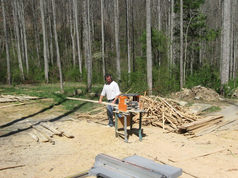 Wood planing Hickory Nut Forest